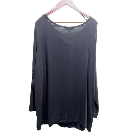 Addition Elle Love & Legend Black Long Sleeve Button Detail Keyhole Cutout NWT - Picture 6 of 9